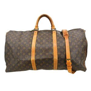 LOUIS VUITTON MONOGRAM KEEPALL BANDOULIERE 60 DUFFLE BAG M41412 VI8901 NQ00810